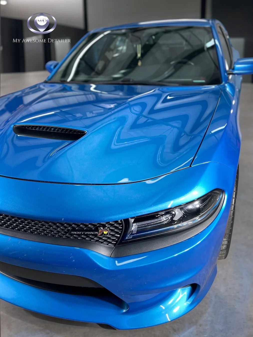 Blue Dodge Charger SRT ceramic coated