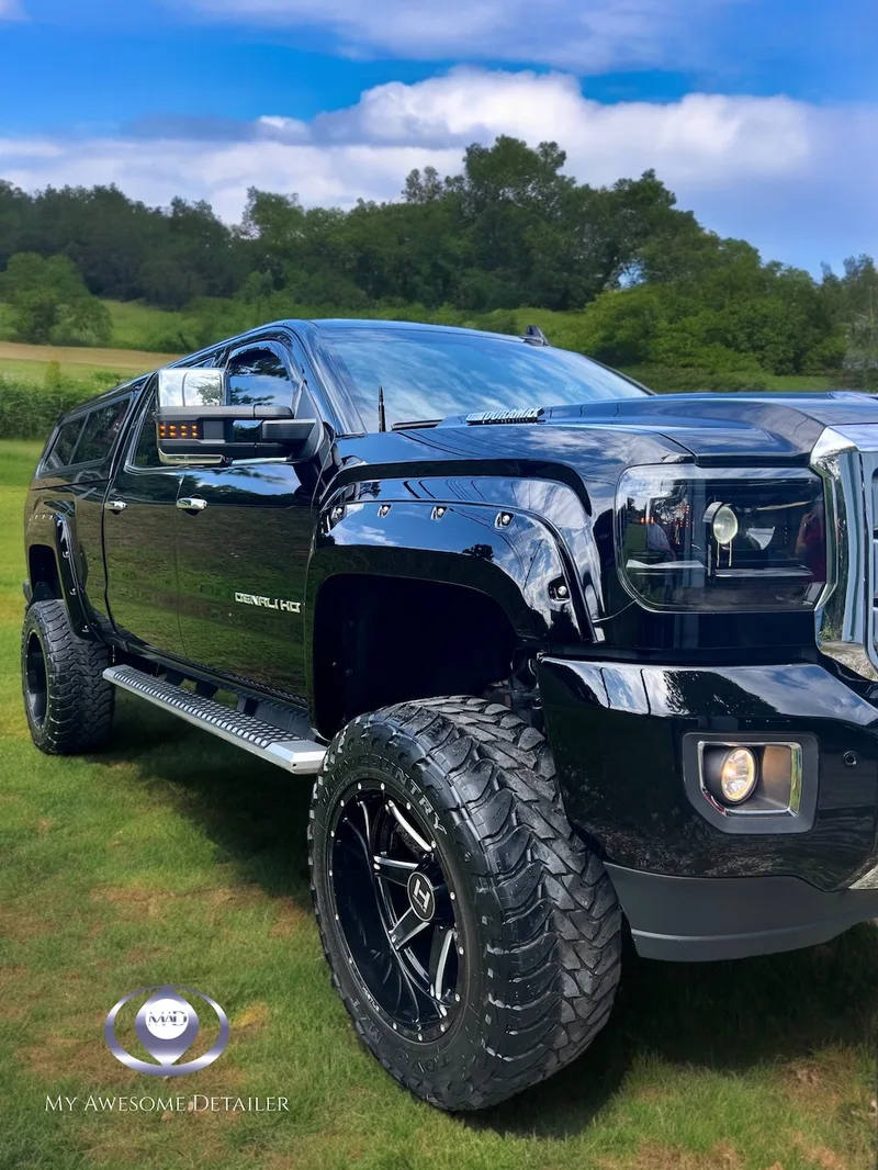 Black GMC Denali HD front