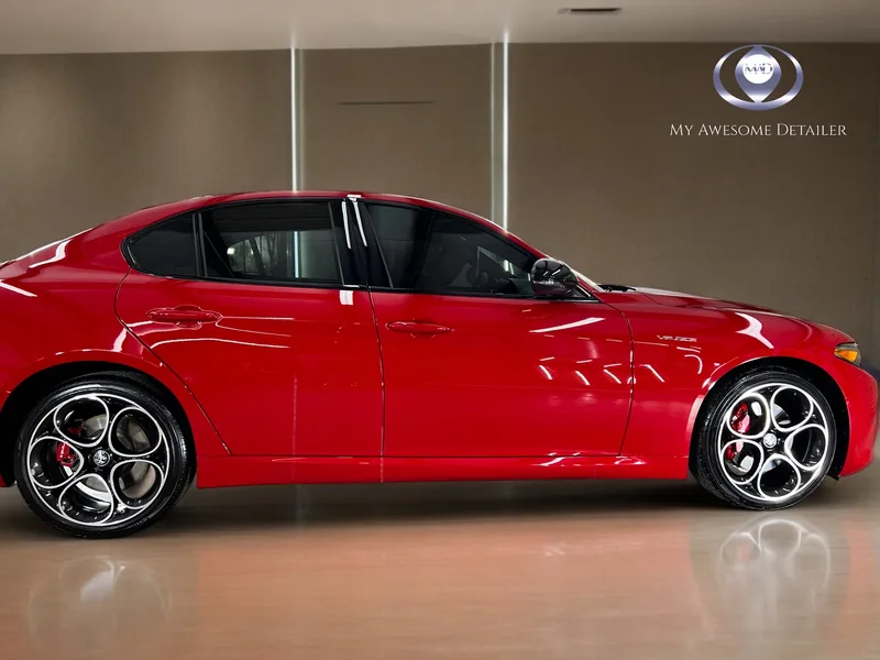 Red Alfa Giulia ceramic tint