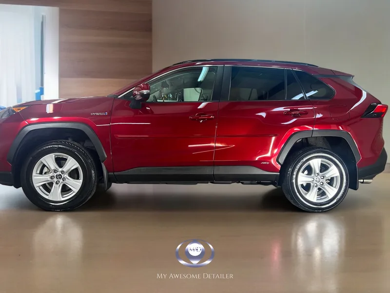 Red Toyota RAV4 ceramic tint