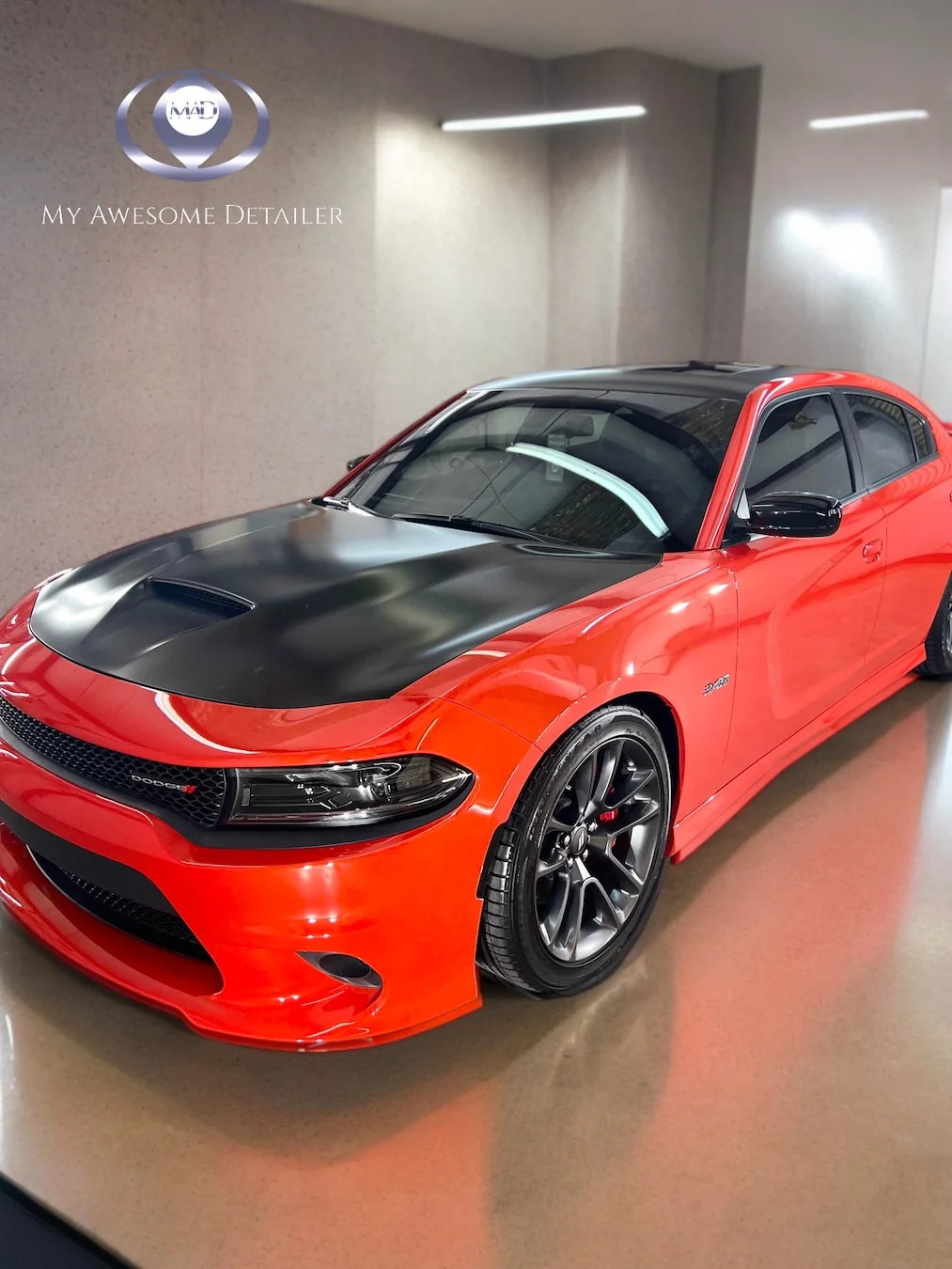 Red Dodge Charger Hellcat
