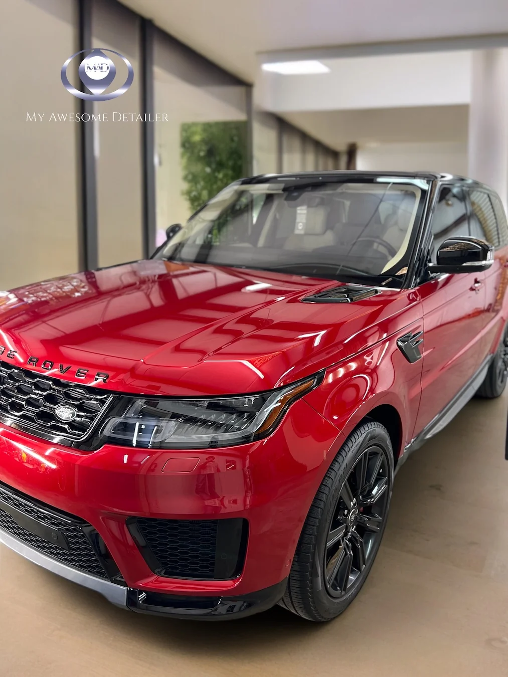 Red Range Rover Sport